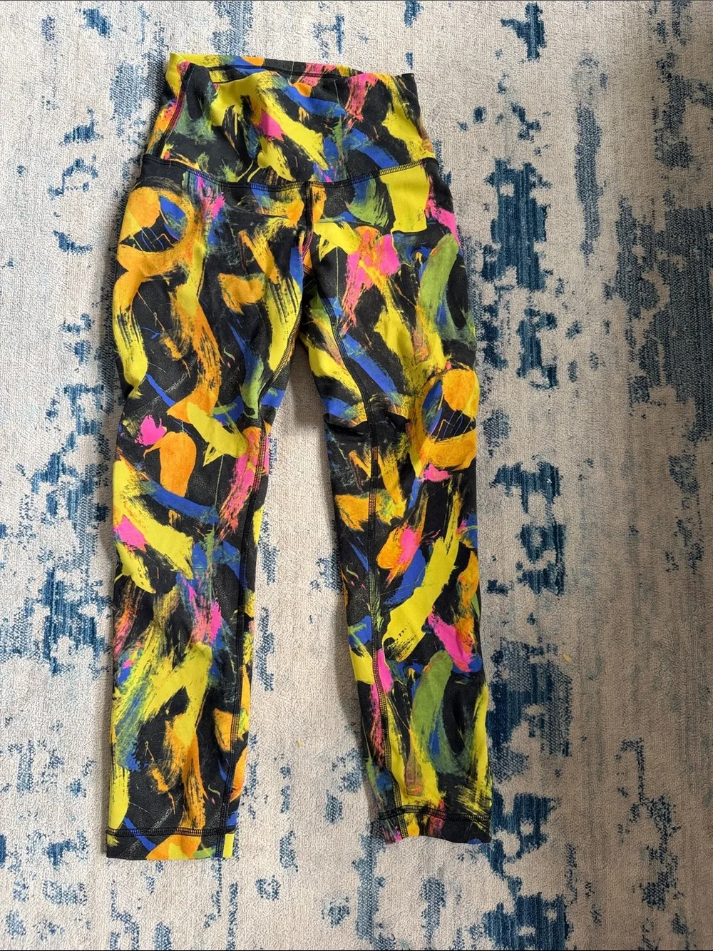 lululemon athletica Kids Neon Brushstroke Leggings
